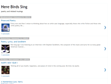 Tablet Screenshot of herebirdssingpoetry.blogspot.com