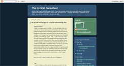 Desktop Screenshot of cynical-consultant.blogspot.com