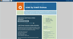 Desktop Screenshot of lowellthomasnews.blogspot.com