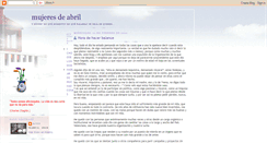 Desktop Screenshot of lasmujeresdeabril.blogspot.com