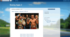 Desktop Screenshot of boxing-appss.blogspot.com