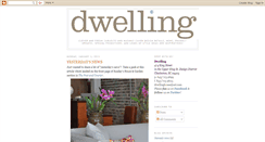 Desktop Screenshot of dwellingstyle.blogspot.com