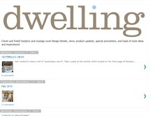 Tablet Screenshot of dwellingstyle.blogspot.com