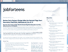 Tablet Screenshot of jobforteens.blogspot.com