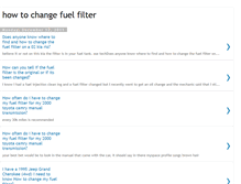 Tablet Screenshot of howtochangefuelfilter.blogspot.com