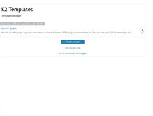 Tablet Screenshot of k2templates-templates-blogger.blogspot.com