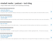 Tablet Screenshot of nineballmedia.blogspot.com