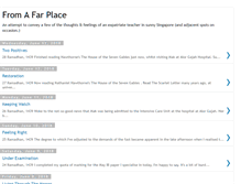 Tablet Screenshot of fromafarplace.blogspot.com