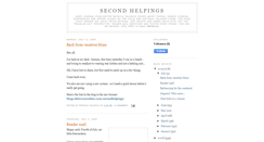 Desktop Screenshot of dosecondhelpings.blogspot.com