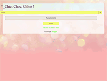 Tablet Screenshot of chic-choc-chloe.blogspot.com