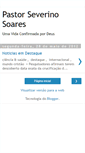 Mobile Screenshot of pastorseverinosoares.blogspot.com