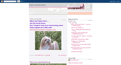 Desktop Screenshot of peaches-puppies.blogspot.com