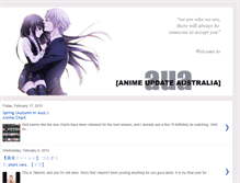 Tablet Screenshot of animeupdateaus.blogspot.com