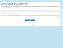 Tablet Screenshot of lasoraciones.blogspot.com