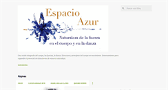 Desktop Screenshot of espacioazur.blogspot.com