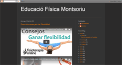 Desktop Screenshot of educaciofisicamontsoriu.blogspot.com