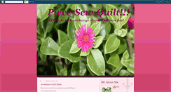 Desktop Screenshot of piecesewquilt.blogspot.com