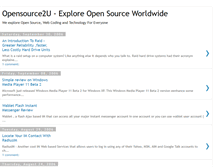 Tablet Screenshot of opensource2u.blogspot.com