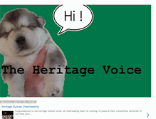 Tablet Screenshot of heritagenewspaper.blogspot.com