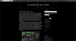 Desktop Screenshot of lemagazineducrime.blogspot.com