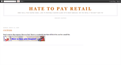 Desktop Screenshot of hatetopayretail.blogspot.com