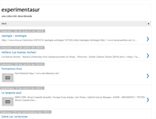 Tablet Screenshot of experimentasur.blogspot.com