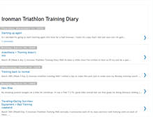 Tablet Screenshot of ironmantriathlontrainingdiary.blogspot.com