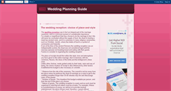 Desktop Screenshot of planning-wedding-guide.blogspot.com