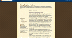 Desktop Screenshot of disciplingthenations.blogspot.com