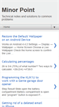 Mobile Screenshot of minorpoint.blogspot.com