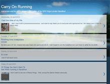 Tablet Screenshot of carryonrunning.blogspot.com