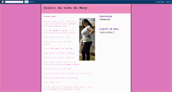 Desktop Screenshot of diariodemarysantos.blogspot.com