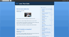 Desktop Screenshot of lessthancake.blogspot.com