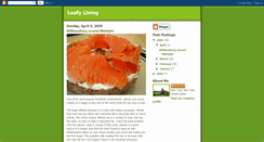 Desktop Screenshot of leafyliving.blogspot.com