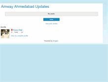 Tablet Screenshot of amway-ahmedabad.blogspot.com