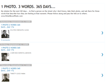 Tablet Screenshot of 1photo3words365days.blogspot.com