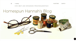 Desktop Screenshot of homespunhannahblog.blogspot.com