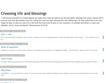 Tablet Screenshot of choosinglifeandblessings.blogspot.com