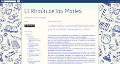 Desktop Screenshot of elrincondelasmaries.blogspot.com