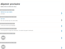 Tablet Screenshot of depotoirprovisoire.blogspot.com