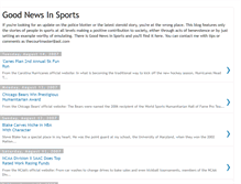 Tablet Screenshot of goodnewsinsports.blogspot.com