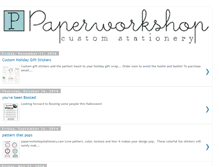 Tablet Screenshot of paperworkshopstationery.blogspot.com