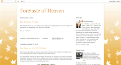 Desktop Screenshot of foretasteofheaven.blogspot.com