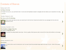 Tablet Screenshot of foretasteofheaven.blogspot.com