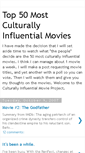 Mobile Screenshot of influentialmovieproject.blogspot.com