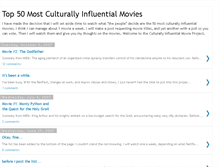 Tablet Screenshot of influentialmovieproject.blogspot.com