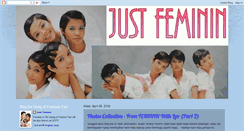 Desktop Screenshot of justfeminin.blogspot.com