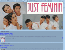 Tablet Screenshot of justfeminin.blogspot.com