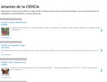 Tablet Screenshot of amantesdelaciencia.blogspot.com