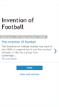 Mobile Screenshot of inventionoffootball.blogspot.com